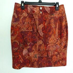 Fall color pencil skirt - Chico's 2 / women's sz 12  w 32"/33"